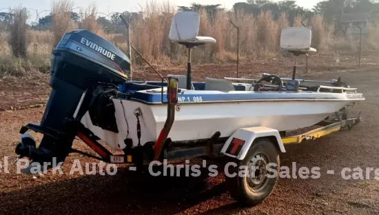 Picture of River Ranger Hull With Evinrude 50 Motor 1997
