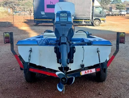 Picture of River Ranger Hull With Evinrude 50 Motor 1997