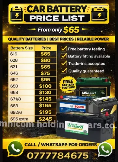 Picture of Car and Truck Battery/Batteries 616,631,628,646,650,652,668,658,674,683,696,695