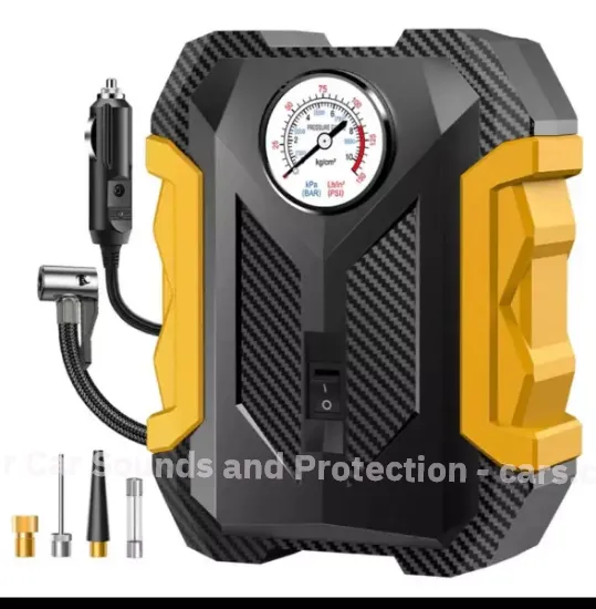 Picture of Portable 12V DC Car Tire Inflator & Air Compressor