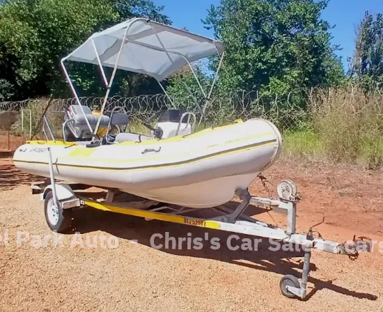 Picture of Gemini 470 Waverider Semi Rigid with Mercury 60 Bigfoot Motor - 2016 Gemini Semi Rigid 2016