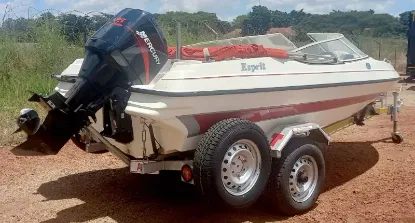 Picture of Raven Marine Esprit 18 Foot Hull with Mercury 125 Motor 1986