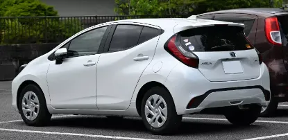 Picture of Toyota Aqua Hybrid for hire! From