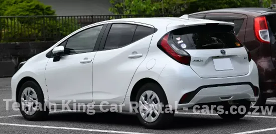 Picture of Toyota Aqua Hybrid for hire! From