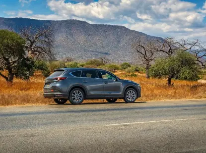 Picture of 3 seat row Mazda CX-8 for hire!